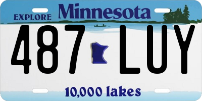 MN license plate 487LUY