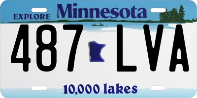 MN license plate 487LVA