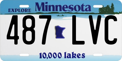 MN license plate 487LVC