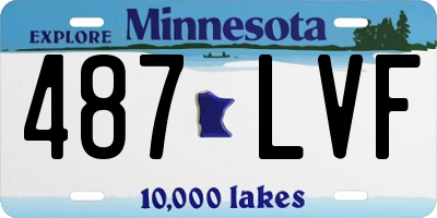 MN license plate 487LVF