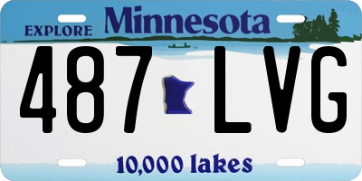 MN license plate 487LVG