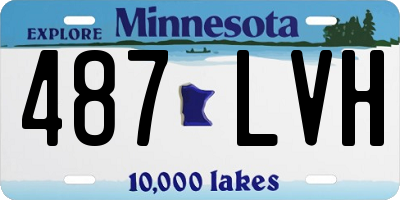 MN license plate 487LVH