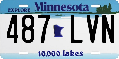 MN license plate 487LVN