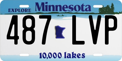 MN license plate 487LVP