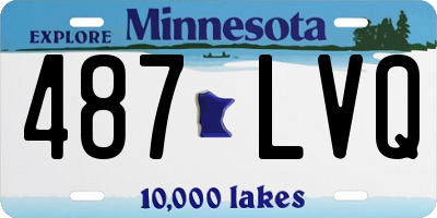 MN license plate 487LVQ