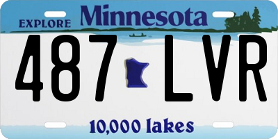 MN license plate 487LVR