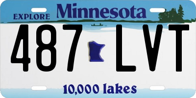 MN license plate 487LVT