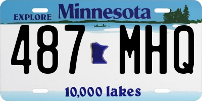 MN license plate 487MHQ