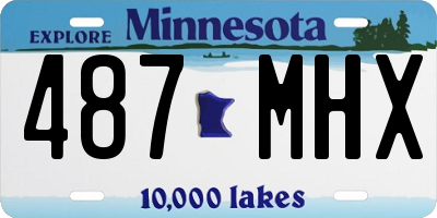 MN license plate 487MHX