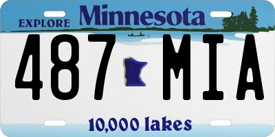 MN license plate 487MIA