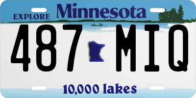 MN license plate 487MIQ