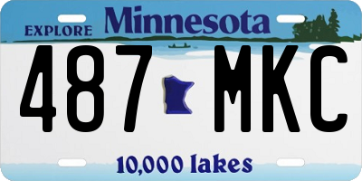 MN license plate 487MKC