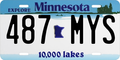 MN license plate 487MYS