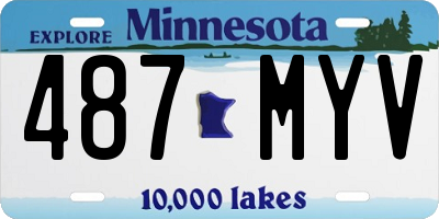 MN license plate 487MYV
