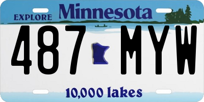 MN license plate 487MYW