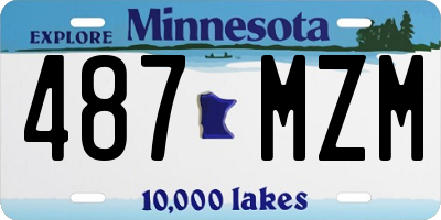 MN license plate 487MZM