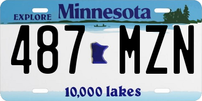 MN license plate 487MZN