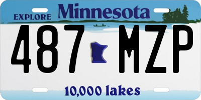 MN license plate 487MZP