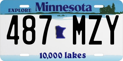 MN license plate 487MZY