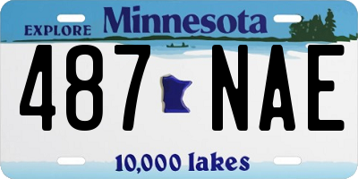 MN license plate 487NAE