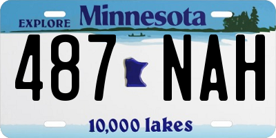 MN license plate 487NAH