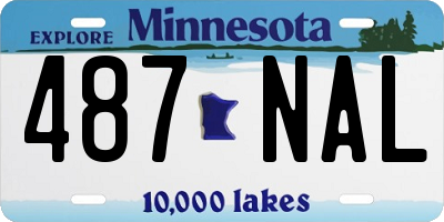 MN license plate 487NAL