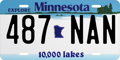 MN license plate 487NAN