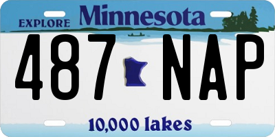 MN license plate 487NAP