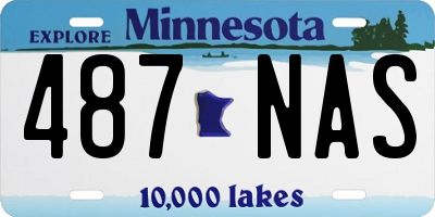 MN license plate 487NAS