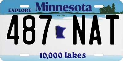 MN license plate 487NAT