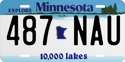 MN license plate 487NAU