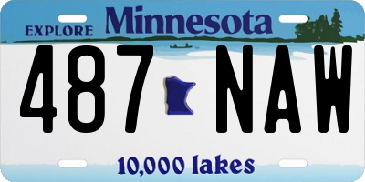 MN license plate 487NAW