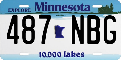 MN license plate 487NBG