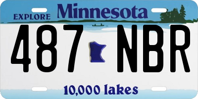 MN license plate 487NBR