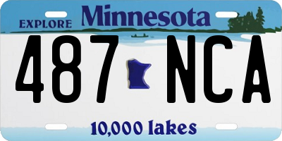MN license plate 487NCA