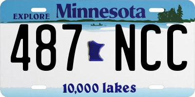 MN license plate 487NCC