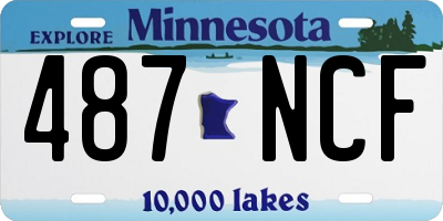 MN license plate 487NCF