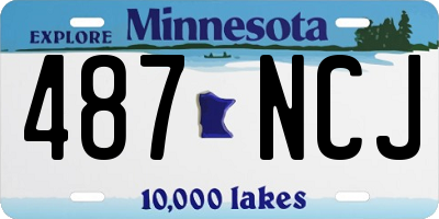 MN license plate 487NCJ