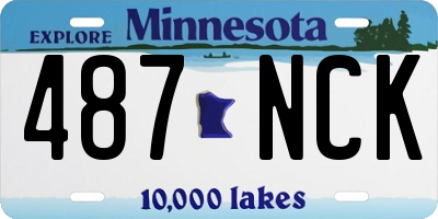 MN license plate 487NCK