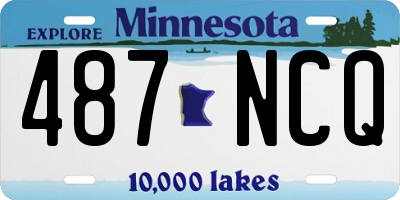 MN license plate 487NCQ