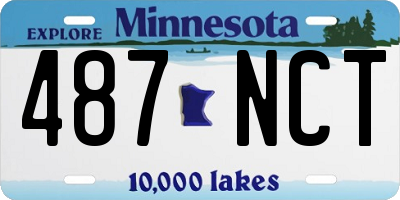 MN license plate 487NCT