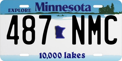 MN license plate 487NMC