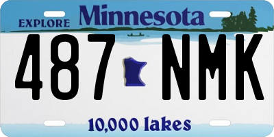 MN license plate 487NMK