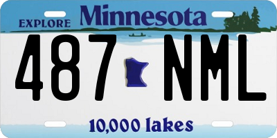 MN license plate 487NML
