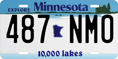 MN license plate 487NMO
