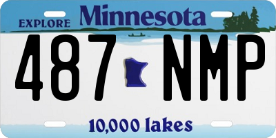 MN license plate 487NMP