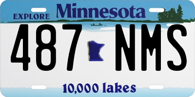 MN license plate 487NMS