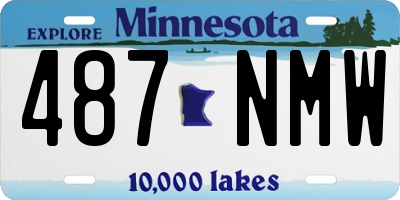 MN license plate 487NMW