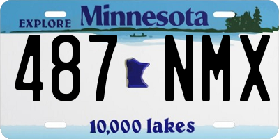 MN license plate 487NMX