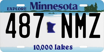 MN license plate 487NMZ
